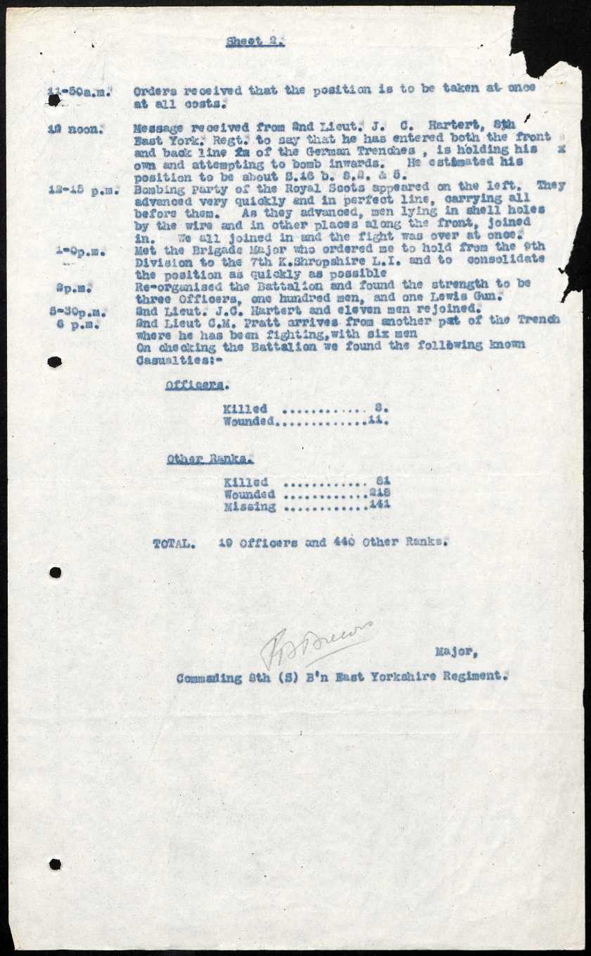 war diary printo out