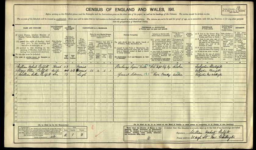 1911 CENSUS