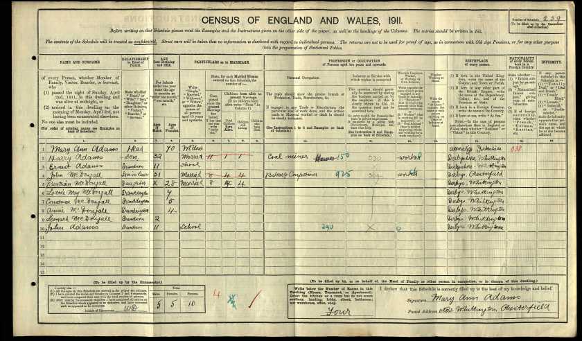 1911 census