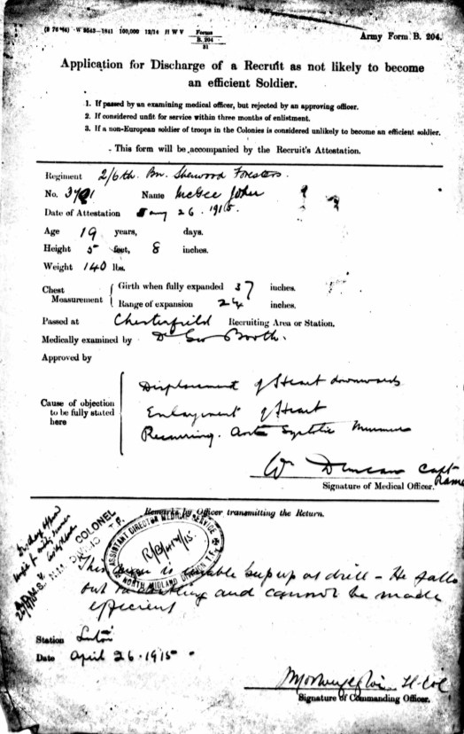 john discharge report