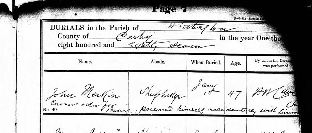 parish reg for meakin