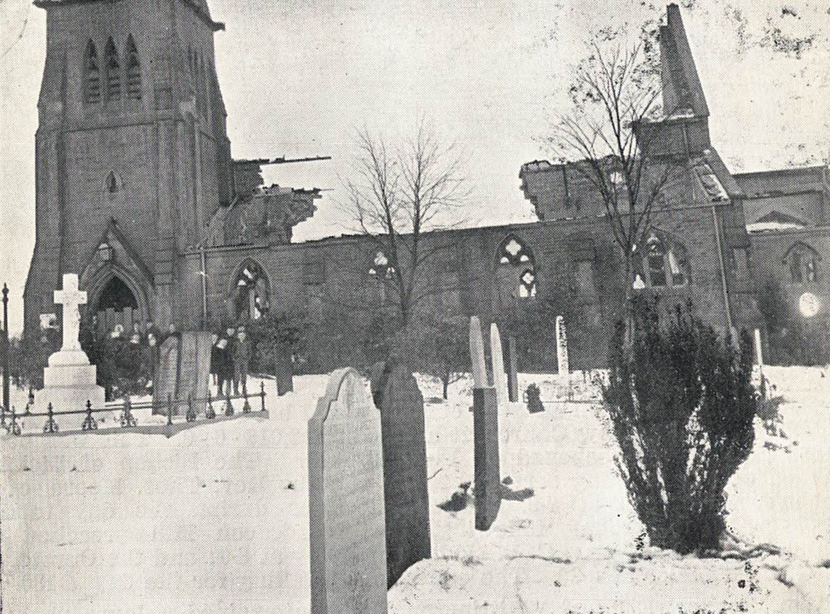 oldwhitt church burnt down 1895 derbysvch